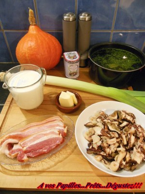 Velouté de potimarron aux lamelles de cèpes (Recette du Chef Régis Marcon)