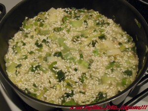Risotto aux poireaux